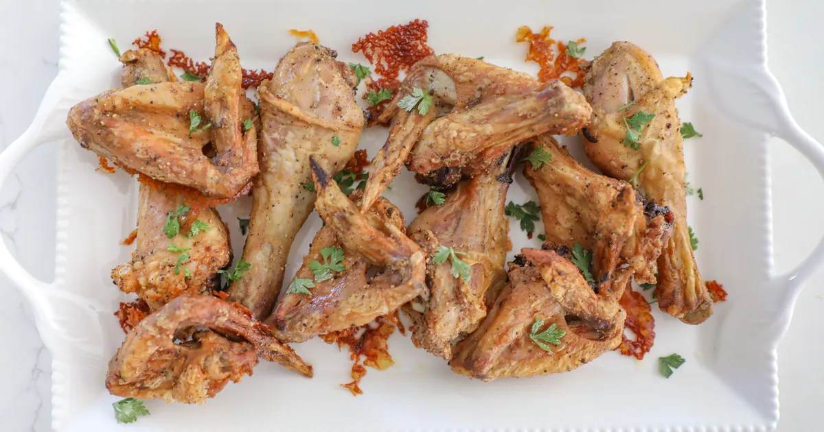 Crispy Baked Salt & Pepper Chicken Wings and Drumsticks