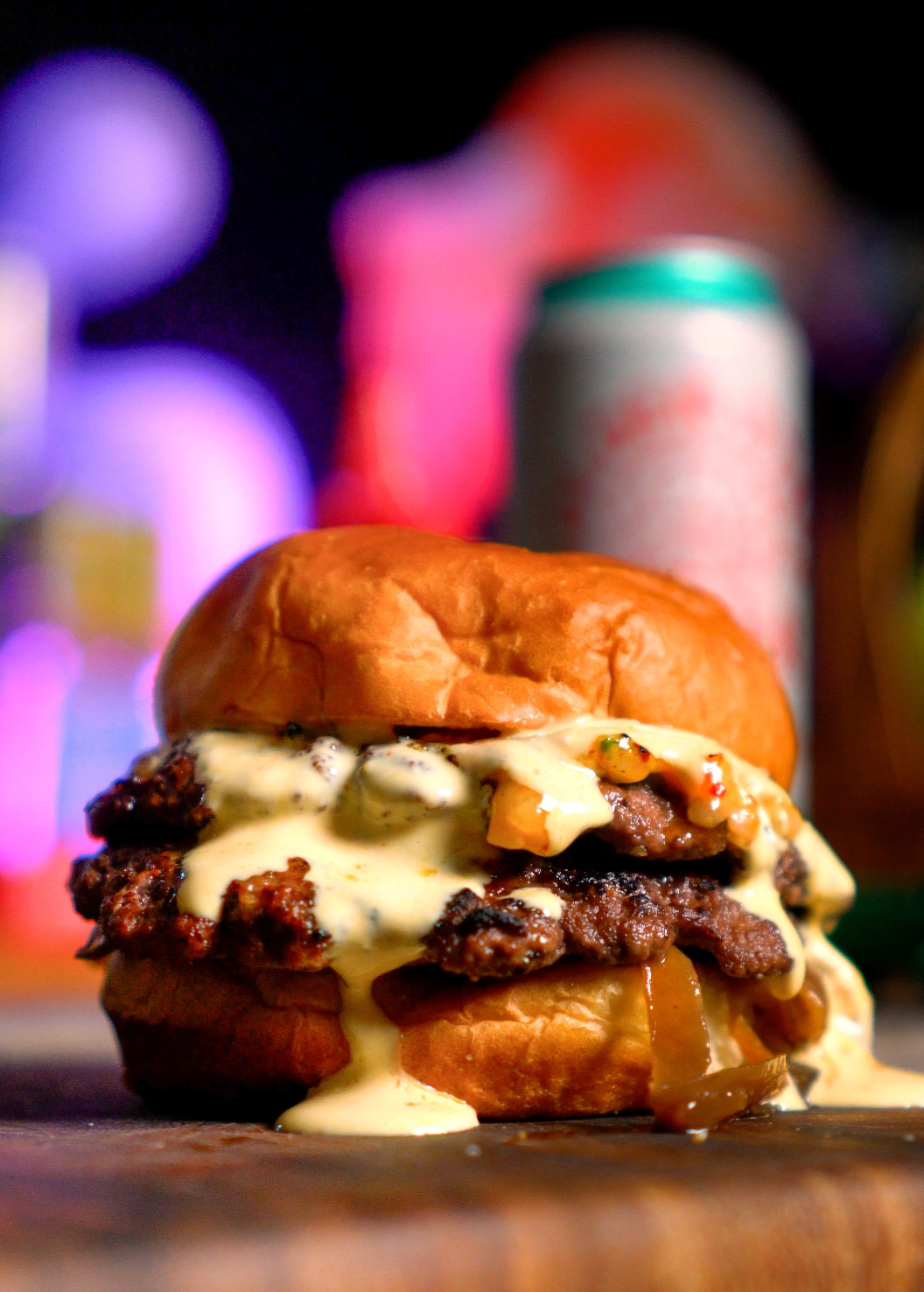 recipes__cider-and-sliders-golden-state-cider-x-stemple-creek/Sauerkraut_Smash_with_Kimchi_Cheddar_Slider_1.png