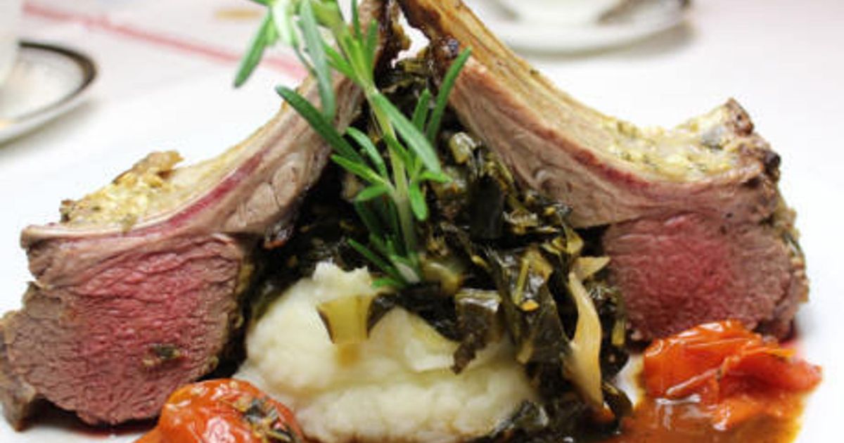 Rack of Lamb with Pinot Noir Infused Honey Rosemary Sauce