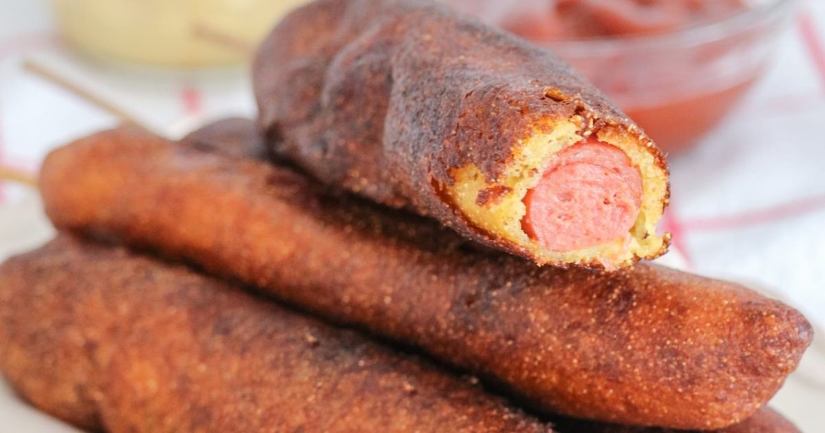 Homemade Beef Corn Dogs