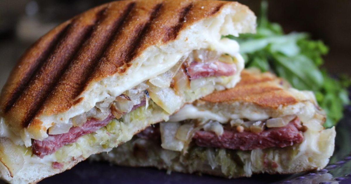 30-Minute Meals: Corned Beef & Sauerkraut Panini