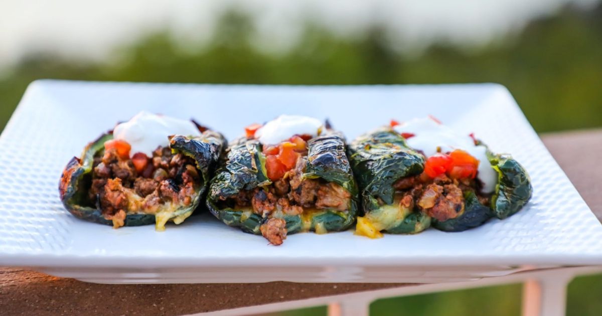 30-Minute Meals: Grilled Stuffed Poblano Peppers