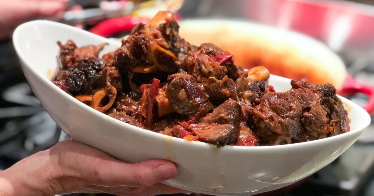 Coffee-Braised Lamb Shanks