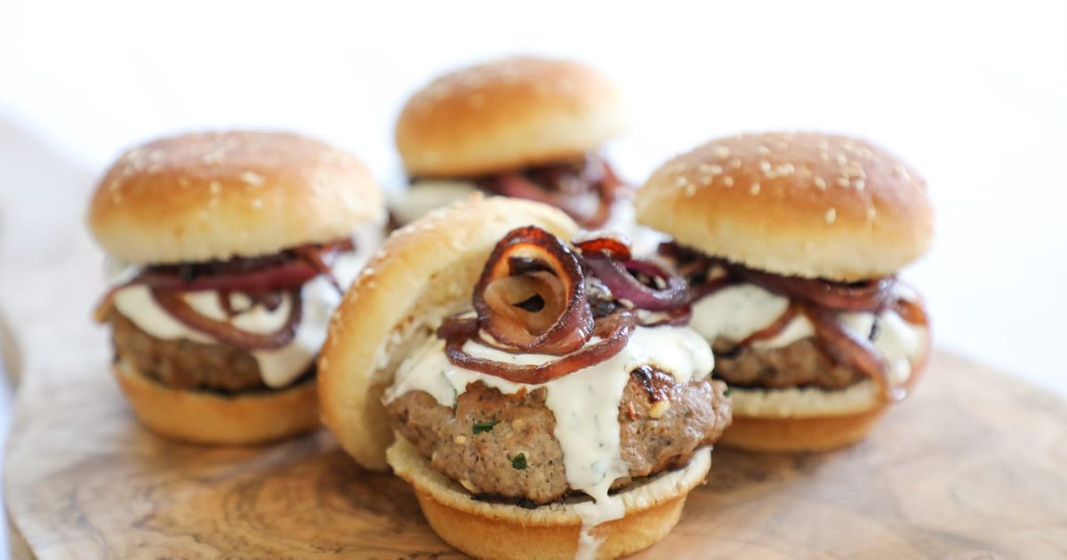 30-Minute Meals: Mediterranean Lamb Sliders with Feta & Mint Tzatziki