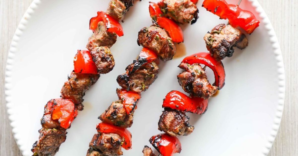 Herb Crusted Lamb Kabobs