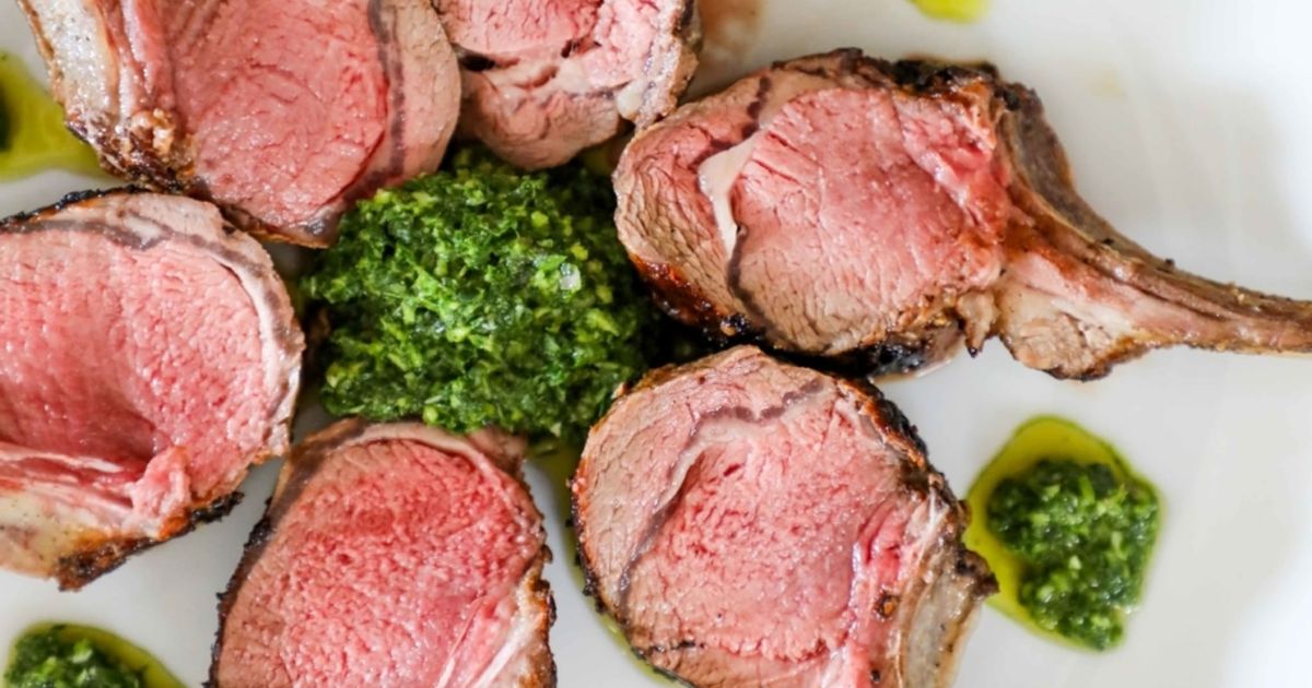 30-Minute Meals: Oven Roasted Rib Lamb Chops with Mint Chimichurri
